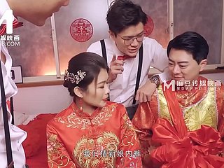 MODELEDIA ASIA-Lewd Wedding Scene-Liang Yun Fei-MD-0232 Il miglior mistiness porno asiatico originale
