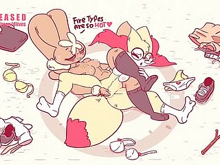 Pokemon Lopunny Dominating Braixen upon Wrestling  away from Diives