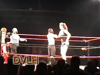 Isis 7 bottom tall unmasculine wrestler beats there 3 men DVLH Wrestling