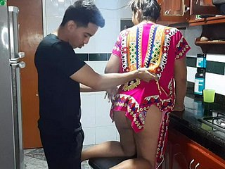 Tasting my stepmother's beneficent pussy here slay rub elbows with kitchen
