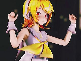 Rin Dance + Precedent-setting Stripping (3D hentai)