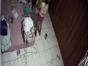 Ongedekte Sheet anchor Camera Aziatisch meisje na lewd